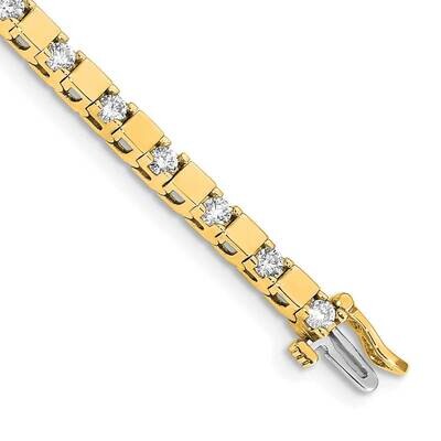 2.8mm Diamond Tennis Bracelet Mounting 14k Gold X744, MPN: X744,