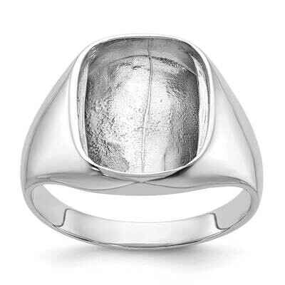 Polished Mens Diamond And Onyx Ring Mounting 14k White Gold X9478W, MPN: X9478W,