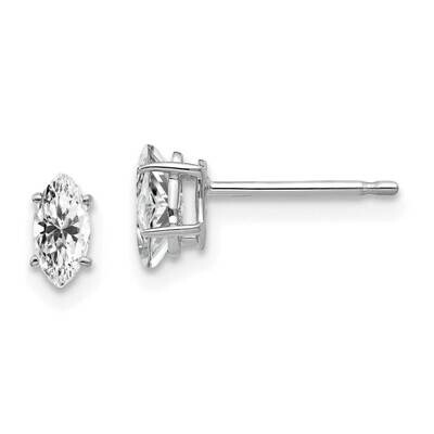 6x3mm Marquise CZ Diamond earring 14k White Gold XE102WCZ Diamond, MPN: XE102WCZ, 883957226002