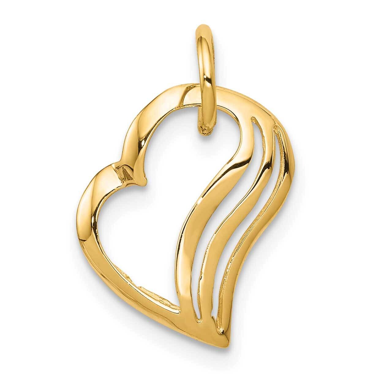 Heart Charm 10k Gold 10C382, MPN: 10C382, 883957429748