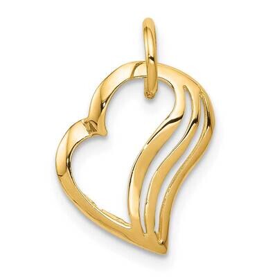 Heart Charm 10k Gold 10C382, MPN: 10C382, 883957429748