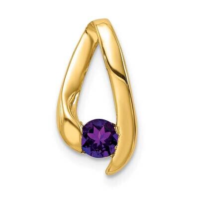 4mm Amethyst pendant 14k Gold XP948AM, MPN: XP948AM, 883957229775