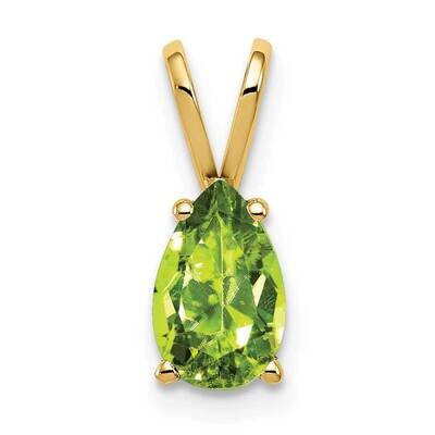 8x5mm Pear Peridot pendant 14k Gold XP425PE, MPN: XP425PE, 883957232911