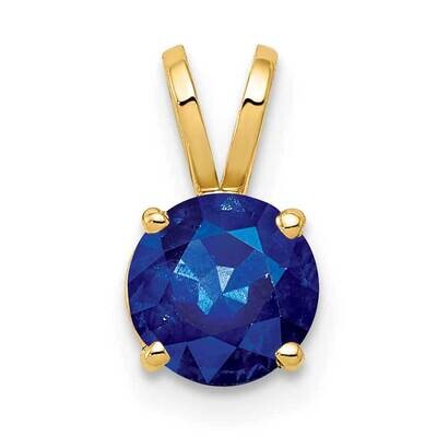 6mm Sapphire pendant 14k Gold XP416S, MPN: XP416S, 883957229768