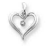 AAA Diamond Heart Pendant 14k White Gold XH23WAAA, MPN: XH23WAAA, 883957240336