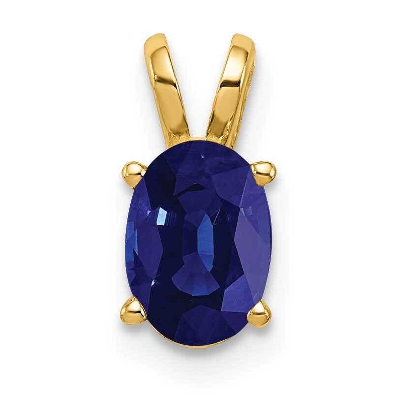 Sapphire pendant 14k Gold 7x5mm Oval XP422S, MPN: XP422S, 883957233031