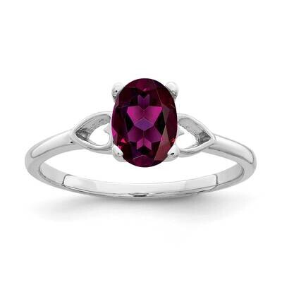 Rhodolite Garnet Ring 14k white Gold 7x5mm Oval Y2194RG, MPN: Y2194RG, 883957555713