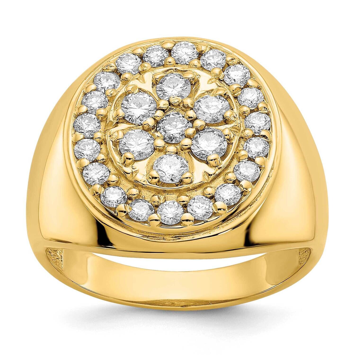 Diamond men's ring 14k Gold X9425AA