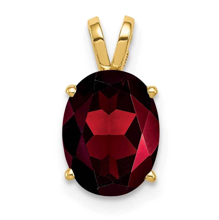 9x7mm Oval Garnet pendant 14k Gold XP424GA, MPN: XP424GA, 883957208992
