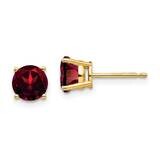 6mm Garnet Post Earrings 14k Gold XE73GA, MPN: XE73GA, 883957336480