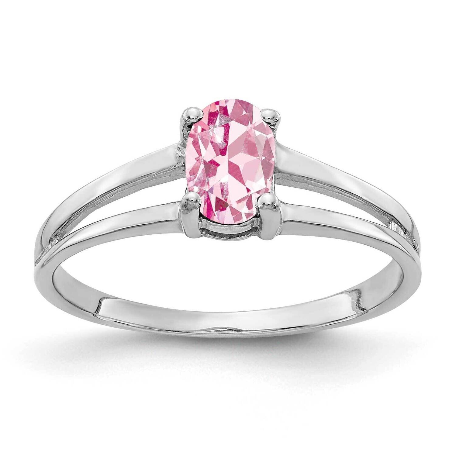 Pink Tourmaline Ring 14k white Gold 6x4mm Oval Y2074PT, MPN: Y2074PT, 883957709413