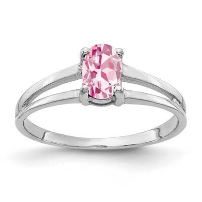 Pink Tourmaline Ring 14k white Gold 6x4mm Oval Y2074PT, MPN: Y2074PT, 883957709413