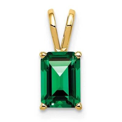 Mount Saint Helens pendant 14k Gold 8x6mm Emerald Cut XP421MS, MPN: XP421MS, 883957201979