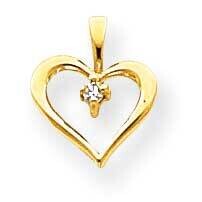 VS Diamond Heart Pendant 14k Gold XH6VS, MPN: XH6VS, 883957231426