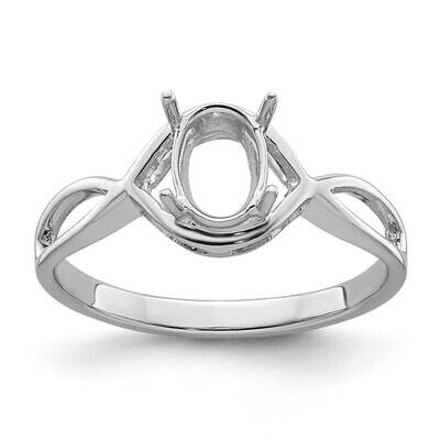 Gemstone Ring Mounting 14k White Gold Y4645, MPN: Y4645,