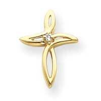 A Diamond Cross Pendant 14k Gold XP1745A, MPN: XP1745A, 883957230887