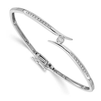 Diamond Bangle 14k White Gold XB192AA, MPN: XB192AA, 883957085968