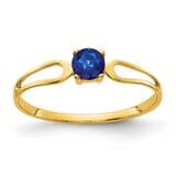 4mm Sapphire Ring 14k Gold X9674S, MPN: X9674S, 883957361666