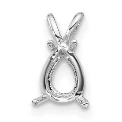 7 x 5 Pear Mounting 14k White Gold XP1011, MPN: XP1011,