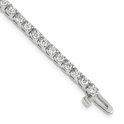 Holds56 2.1mm Stones 2.22ct Tennis Bracelet Mounting 14k White Gold X731W, MPN: X731W,