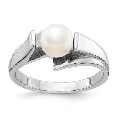 6mm Fresh Water Cultured Pearl Ring 14k white Gold Y1868PL, MPN: Y1868PL, 883957057996