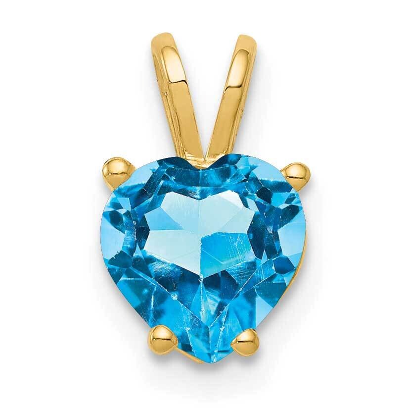 Blue Topaz Diamond pendant 14k Gold XP430BT, MPN: XP430BT, 883957209449