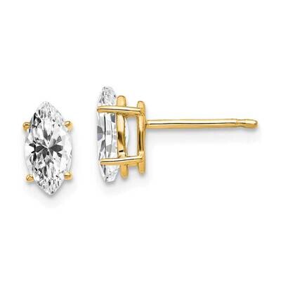 8x4mm Marquise CZ Diamond earring 14k Gold XE104CZ Diamond, MPN: XE104CZ, 883957089928