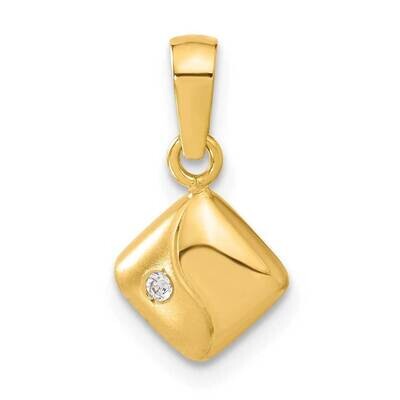 CZ Pendant 14k Gold XCH444