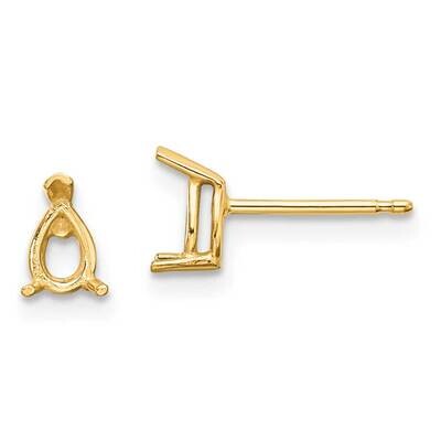 5x3 Pear Earring Mountings 14k Gold XE78, MPN: XE78, 191101835346