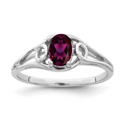 Rhodolite Garnet Ring 14k white Gold 7x5mm Oval Y2206RG, MPN: Y2206RG, 883957555737