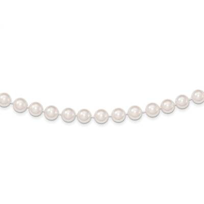7-8mm Round White Saltwater Akoya Cultured Pearl Necklace 20 Inch 14k Gold PL70A-20, MPN: PL70A-20,…