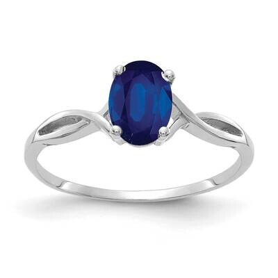 Sapphire Ring 14k white Gold 7x5mm Oval Y2198S, MPN: Y2198S, 883957556420