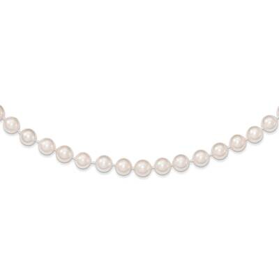 6-7mm Round White Saltwater Akoya Cultured Pearl Necklace 18 Inch 14k Gold PL60A-18, MPN: PL60A-18,…
