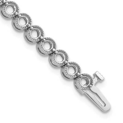 white diamond tennis bracelet Mounting 14k Gold X2901W, MPN: X2901W, 191101372926