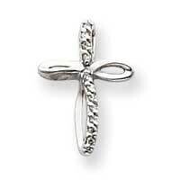 A Diamond Cross Pendant 14k White Gold XP1754WA