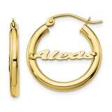 Polished Tube Earrings 10k Gold 10XNA255Y, MPN: 10XNA255Y, 191101093067