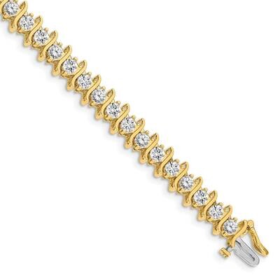 3.8mm Diamond Tennis Bracelet Mounting 14k Gold X707, MPN: X707,