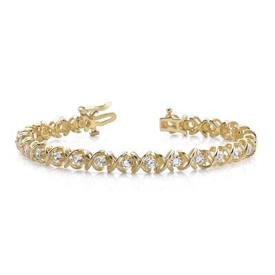 Diamond tennis bracelet 14k Gold X634AA, MPN: X634AA, 883957195322