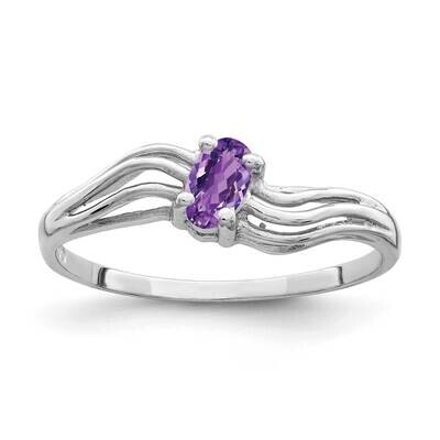 5x3mm Oval Amethyst ring 14k White Gold X9707AM, MPN: X9707AM, 883957713762