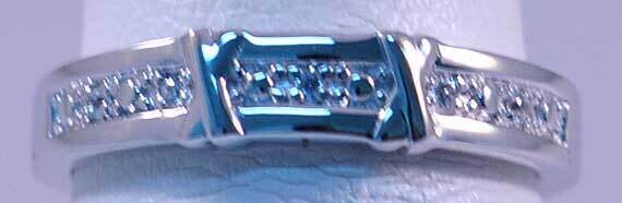 Two Toned 5- 125&#39; Rd Dias - Mel:C/Z Sterling Silver RTD1111W-SSCZ-7, MPN: RTD1111W,