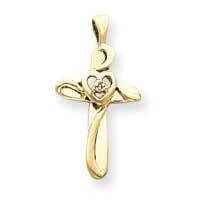 AAA Diamond Cross Pendant 14k Gold XP1773AAA, MPN: XP1773AAA, 883957232423
