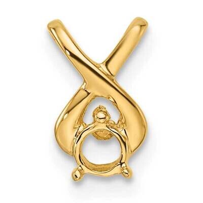 Holds 2.9mm Stone, Chain Slide Mounting 14k Gold XP686, MPN: XP686,