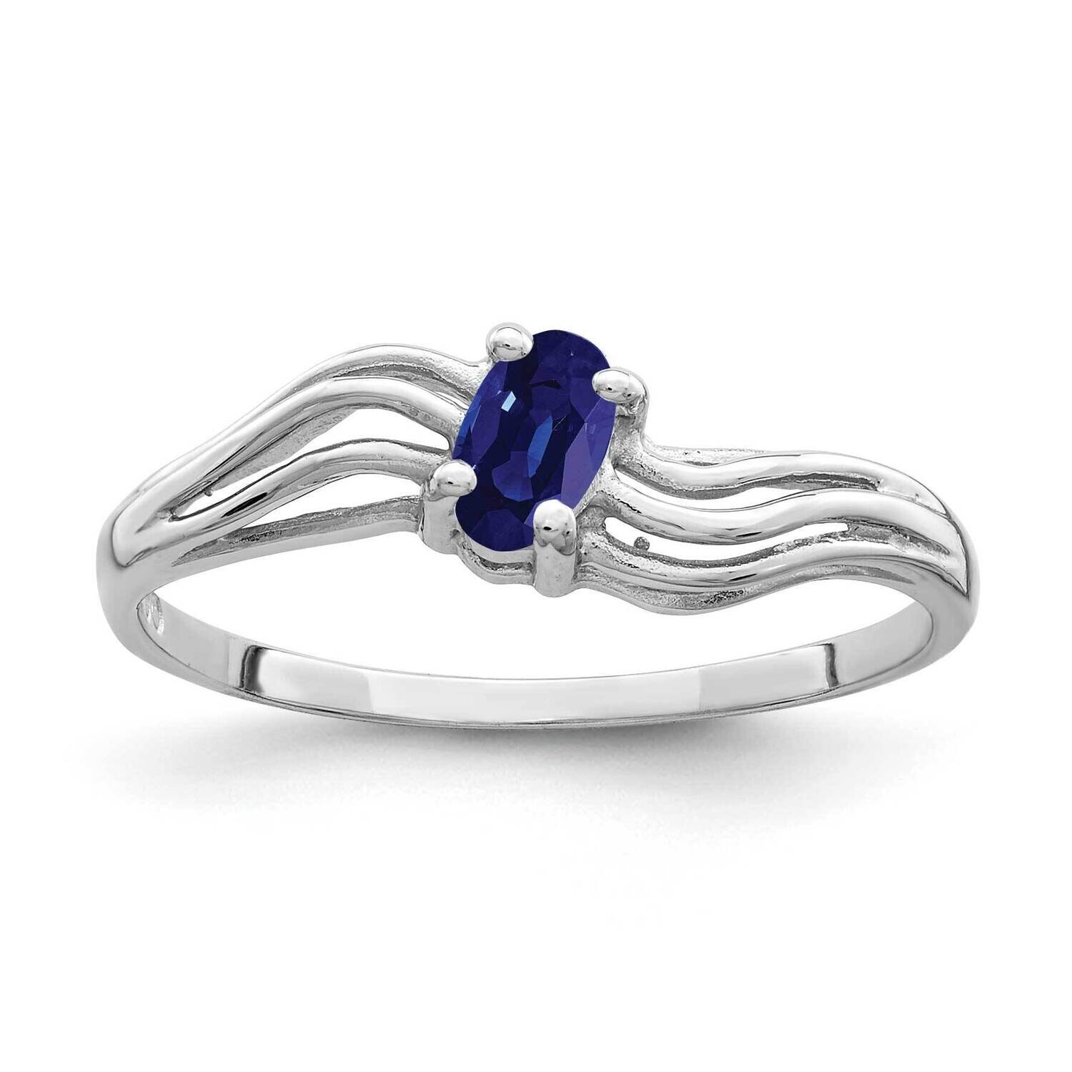Sapphire Ring 14k white Gold 5x3mm Oval X9707S, MPN: X9707S, 883957642086