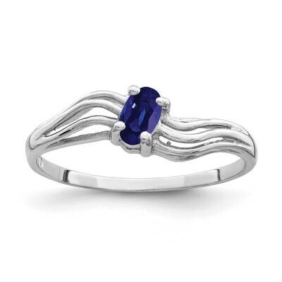 Sapphire Ring 14k white Gold 5x3mm Oval X9707S, MPN: X9707S, 883957642086