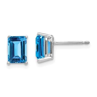 7x5mm Emerald Earring Mounting 14k White Gold XE66W, MPN: XE66W, 191101835063