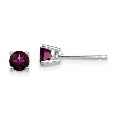 4mm Rhodolite Garnet Earrings 14k White Gold XE71WRG, MPN: XE71WRG, 883957097206