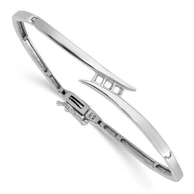 Bangle Bracelet Mounting 14k White Gold XB191, MPN: XB191, 191101008894