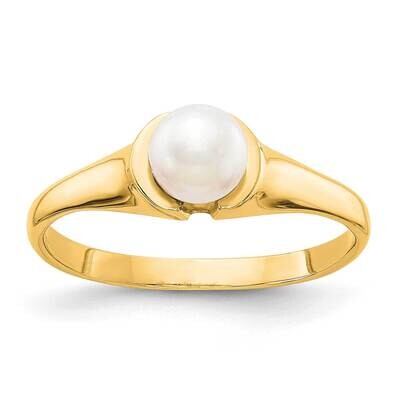 5mm Fresh Water Cultured Pearl Ring 14k Gold Y1855PL, MPN: Y1855PL, 883957056012