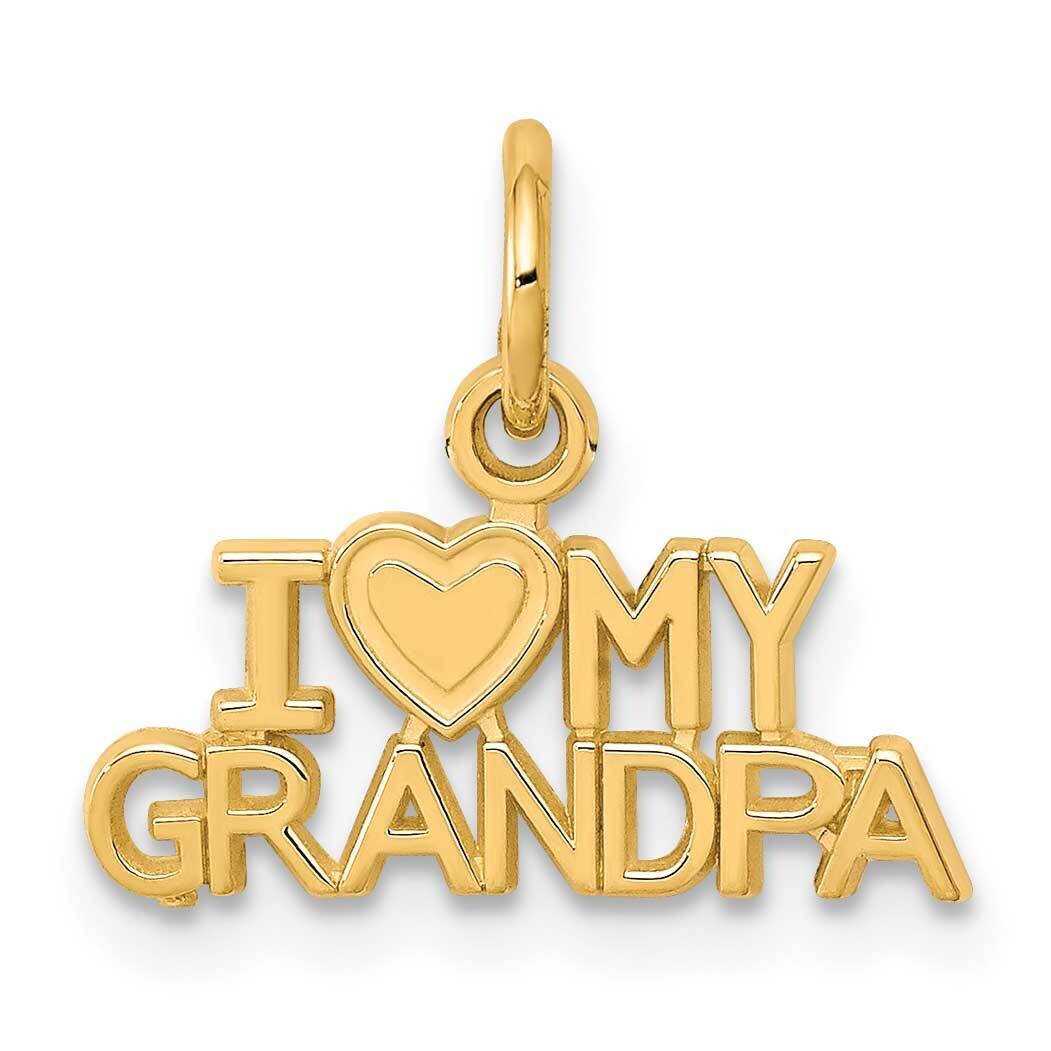 I Love My Grandpa Charm 10k Gold 10C427, MPN: 10C427, 886774084534