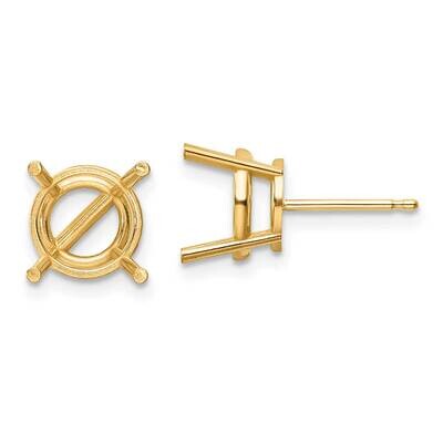 9mm Round Earring Mountings 14k Gold XE76, MPN: XE76, 191101835308
